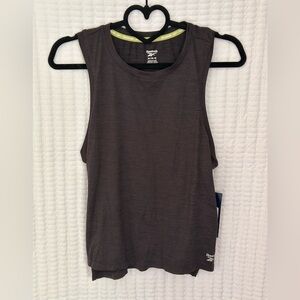 Reebok Women's Charcoal Muscle Tee (color: black heather)
